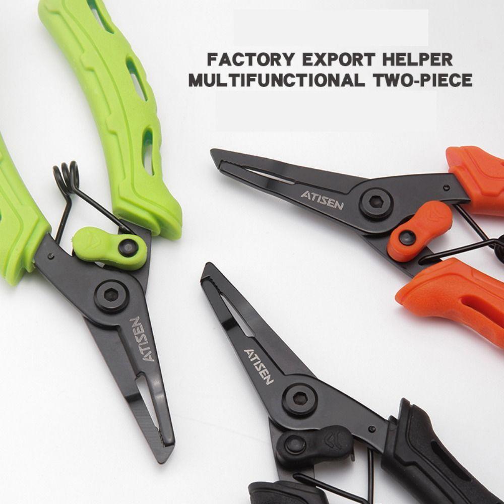

High Closure Strength Fishing Gripper Stainless Steel Fish Mouth Pliers Hook Carp Fishing чорний