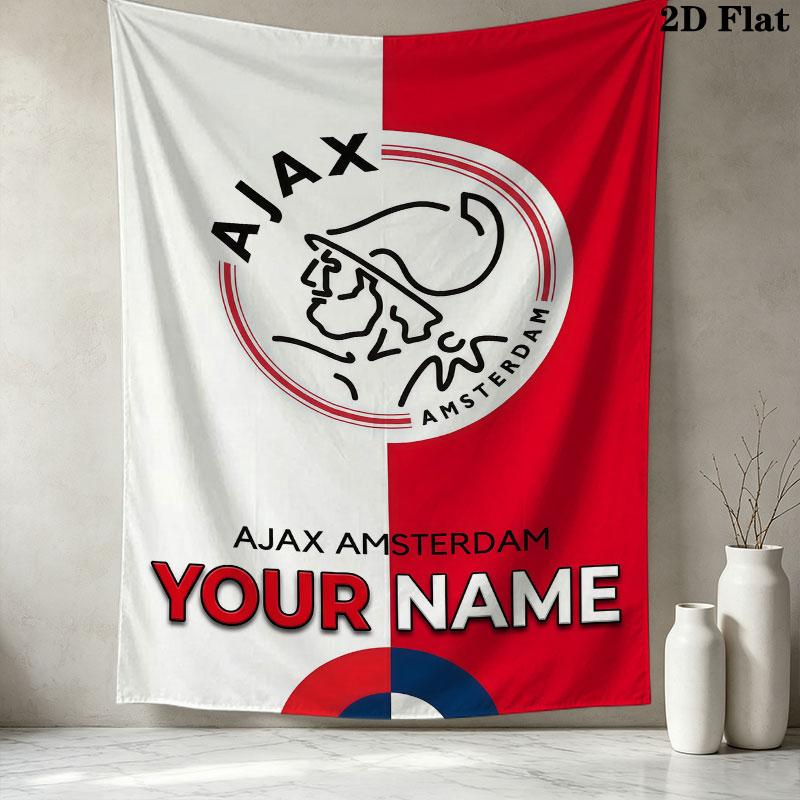 Afc Ajax Wall Hanging Printed Fabric Blanket Decorative Tapestries for Bedroom Living Room Home Decor