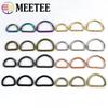 Meetee 10Pcs 13-50mm Metal Buckles Bag Strap O D Ring Buckle Backpack Belt Webbing Dog Collar Loop Clasp DIY Leather Accessories