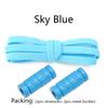 No Tie Shoe Laces Elastic Laces Sneakers Colorful Capsule Lock Shoelaces Without Ties Kids Adult 0.6cm Flat Shoelace for Shoes