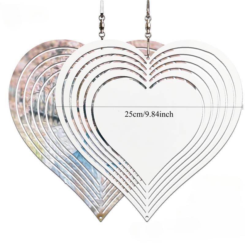 1pc DIY Wind Chimes Blank Ornaments Creative Garden Decorations Gift Idea
