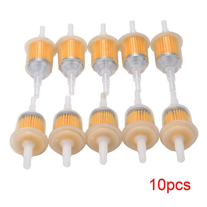 

1/4 6mm/8mm Inline Gas Fuel Filter for Honda Small Engine Mower 10 Plastic Orange Universal Automotive Tools Car Accessories помаранчевий