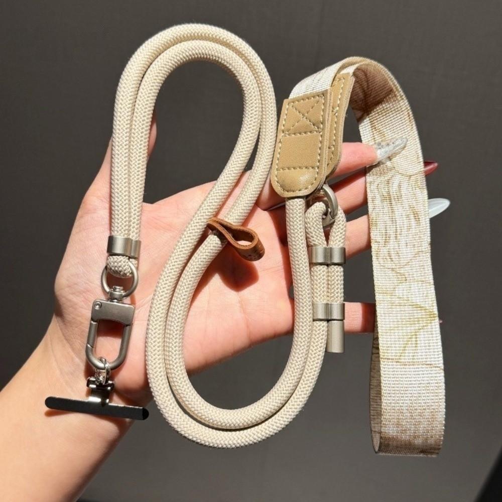 Metal Hook Phone Lanyard 360 Degree Rotation Long Hanging Rope  for Phone Case