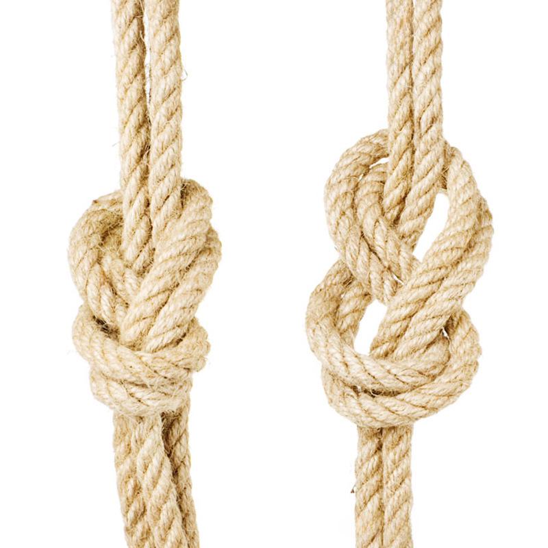 Natural Decorative Jute Rope, Round Three-Strand Twisted, Binding Rope 1mm-10mm, Various Specifications Available