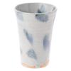 Shigaraki Ware Hechimon Free Cup, Blue Drop Design, MR-3-3200