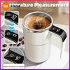 Taza agitadora automática, recargable, portátil, mezcladora eléctrica de café, de acero inoxidable, tazas magnéticas giratorias con agitación automática