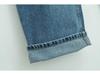 Women's Retro High-Waisted Wide-Leg Denim Pants - Washed, Loose, Floor-Length, Casual Designer Style