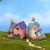 8Pcs Miniature Fairy Garden Houses Set DIY Fairy Garden Parts Miniature Ornament Statue Figurines For Landscape Pot Dollhouse