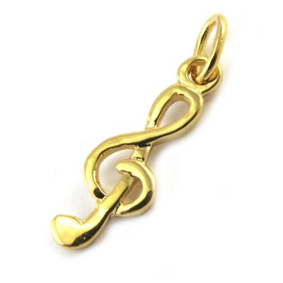 [M7103] - Pingente Banhado a Ouro 'Clave de Sol'