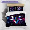 GTA 3pcs Bedding Set Duvet Cover Closure Includes 1 Duvet Cover & 2 Pillowcases for All Seasons Bedroom Home Dorm Decor