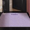 Homlly Hello Washable Non-Slip Coil Soft Entrance Door Mat (X2PCS)