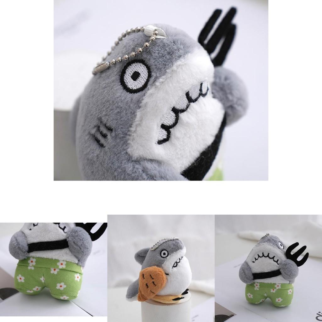 Trendy Shark Plush Toy Shark Fork Doll Shark Watermelon Figurine