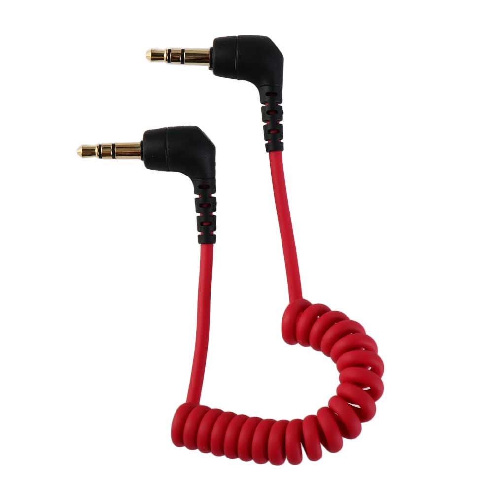 Camera Accessories TRS To TRS Cable Coiled Microphone Cable Microphone To Camera Spring 3.5mm Cable