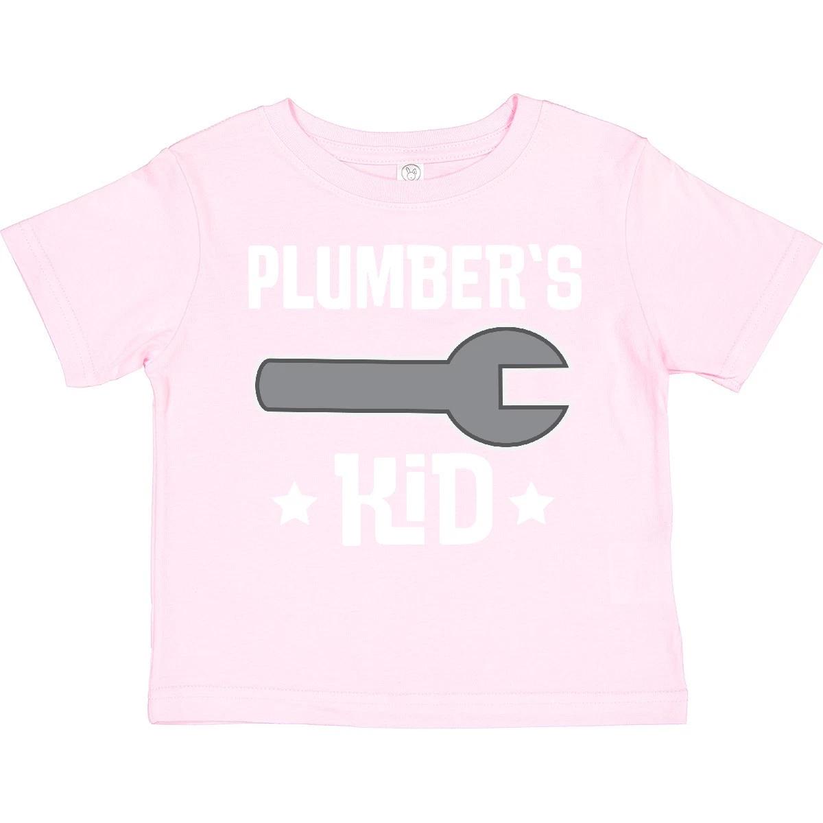 Inktastic Plumbers Kid Toddler T-Shirt Occupation Childs Plumbing Future Job Hws 100