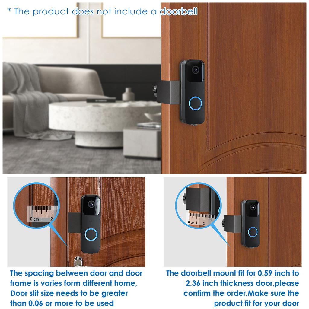 Doorbell Stand Anti-Theft Doorbell Mount Compatible with Blink Video Doorbell Password lock bracket Punch Free Doorbell Mounting