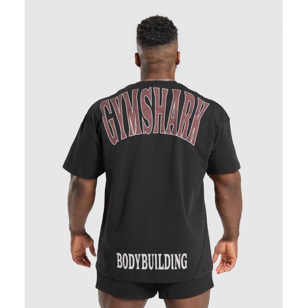 

Футболка Gymshark Bodybuilding Graphic с коротким рукавом, черная, бордовая, коричневая A2b1w Nc0h XS