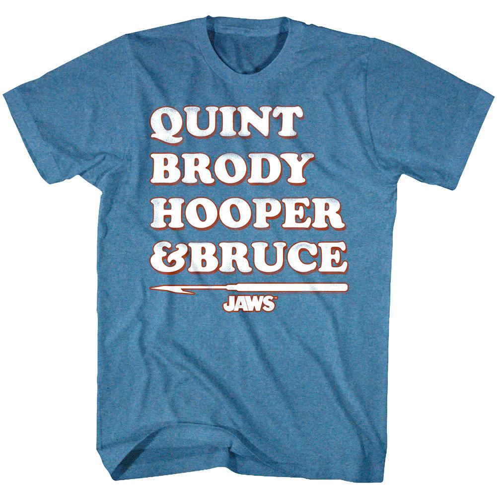 Jaws Orca Boat Crew Men T Shirt Shark Team Legends Quint Brody Hooper Bruce S