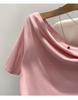 Women's Unique One-Shoulder Mid-Sleeve Top - 2026 Summer Trend