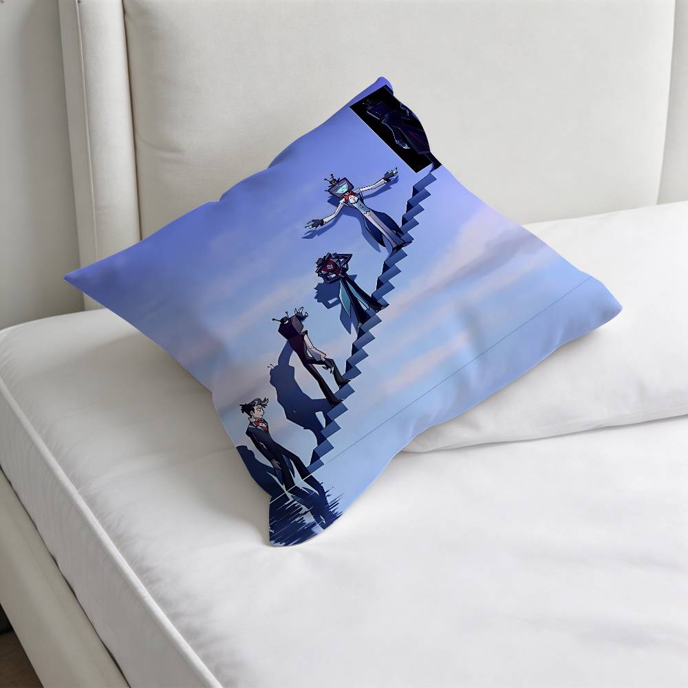 VVOX TTrust US HHazbin Fashion Square Pillow Case Durable Throw Pillow Cover for Sofa Couch Chair