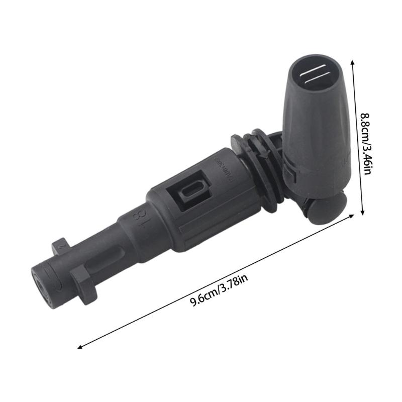 Multiple Angle Adjustable Water Sprays Nozzle 360 Rotation Strong Plastic Ergonomic Handle Quick Fixing for Car Washing