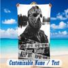 Beach Towel Custom Name Text, Quick Dry Large Towel For Beach HomeFriday the 13th Jason Voorhees
