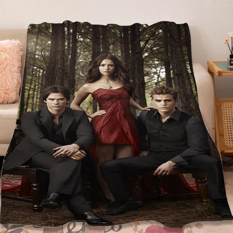 Fleece Blanket Sofa Winter Warm The B-Vampire B-Diaries Fluffy Soft Blankets Microfiber Bedding King Size Bed Camping Nap Throws