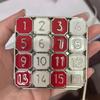 Metall Gehirnjogger 1-15 Zahlen Schiebepuzzle für Erwachsene Jugendliche Kinder IQ Test Digitale Huarong Straße Lernspielzeug