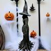 1pc Gothic Witch Statue - Elegant Witch with Pointed Hat, Indoor/Outdoor Halloween Decor, Year-Round Decoration for Home, Party