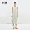 Women's Round Neck SleeveCotton Midi Dress