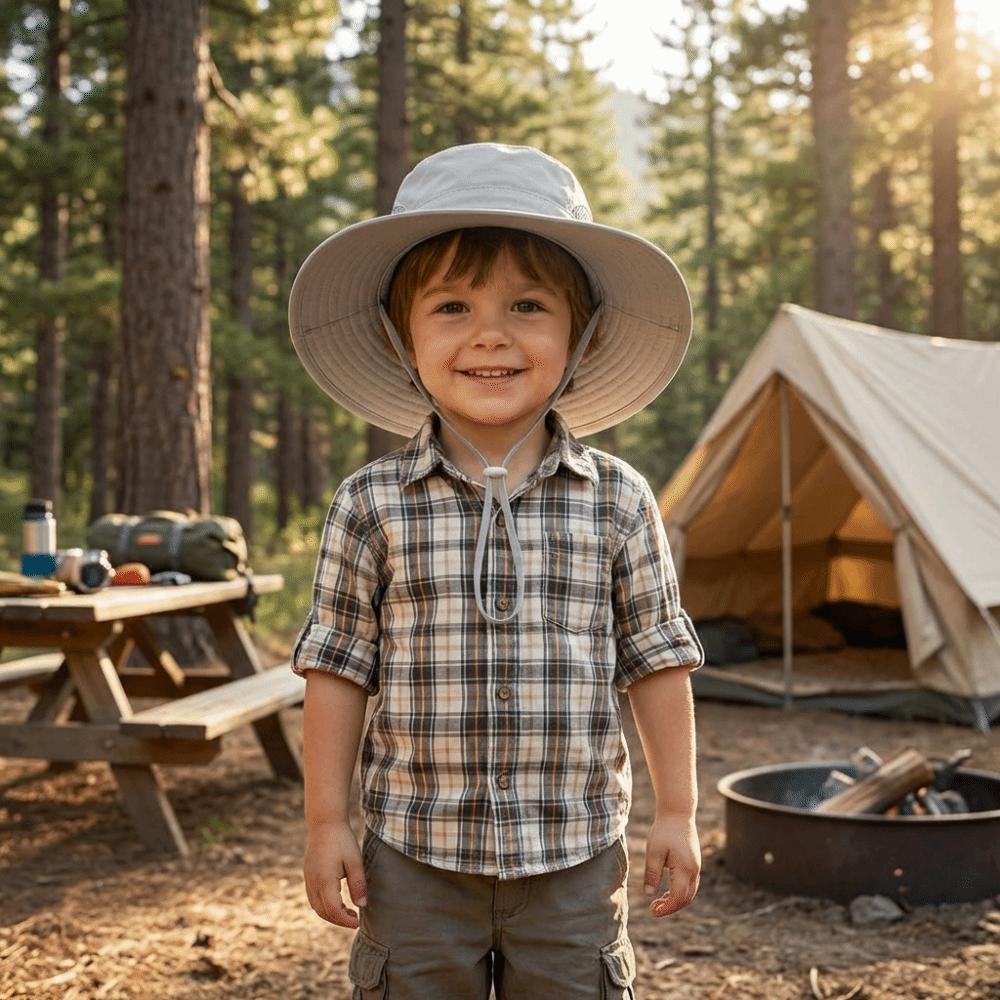 Breathable Kids Sun Protection Hat UV Protection Beach Hat Quick Dry Fisherman Hat Outdoor