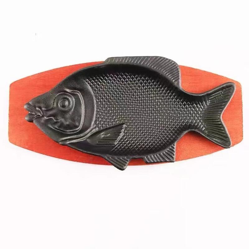 Zhi Shi Cast Iron Fish Griddle Pan