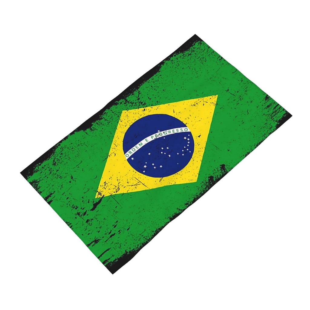 Brasilien Landesflagge Brasilien Tourist Brasilien Nationalmannschaft Weiches Gesichtstuch Schnelltrocknend Pool Bad Baumwolltücher Saugfähig