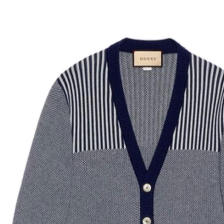 Gucci Logo Intarsia Button Up Cardigan 740363-XKC4D-4759