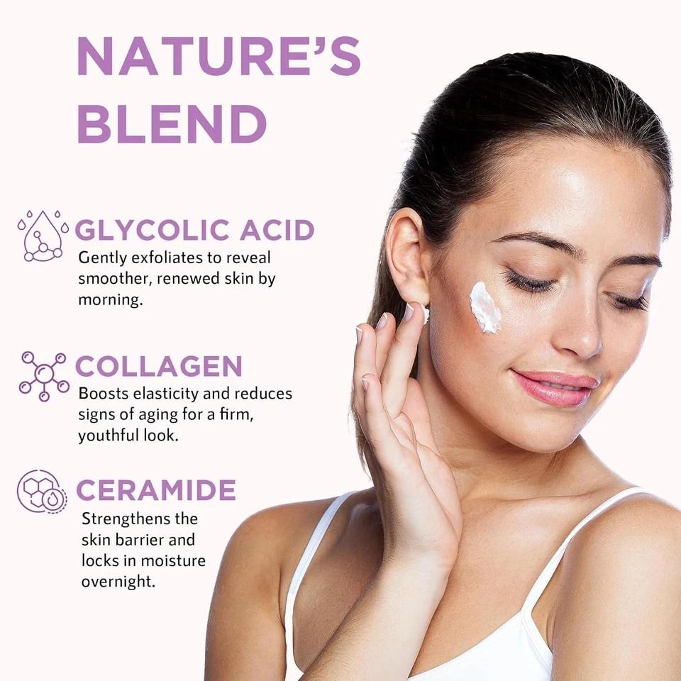 Orgatre Night Magic Cream 75g Anti-Aging Glow with Ceramide & Collagen