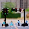 Model Traffic Toy Light Signs Mini Traffic Light Building Blocks Mini Stop Model Toys  Girl Boy