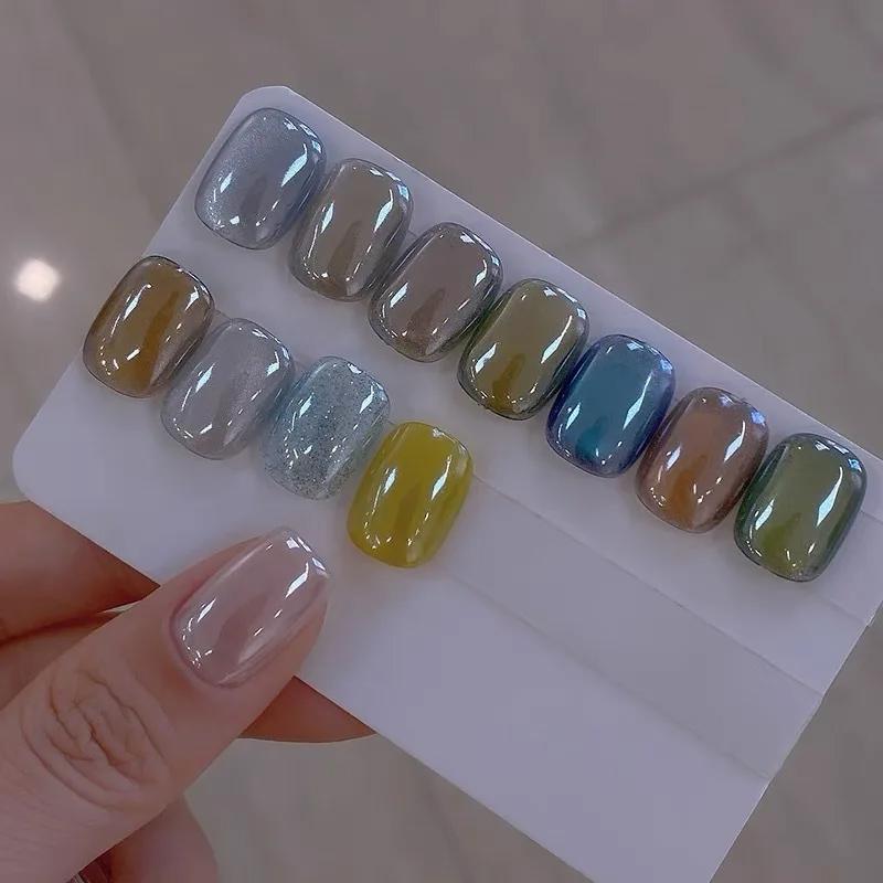 1PCS Nail Plating Crystal Powder Nail Glitter Extreme Light Powder Ultra Bright Moonlight Plating Crystal Magic Mirror Powder