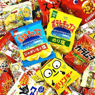 Also Included Potato Chips Columnocho! Sweets/Dagashi Super Large Snack Confectionery 60 Bags Assortment Set