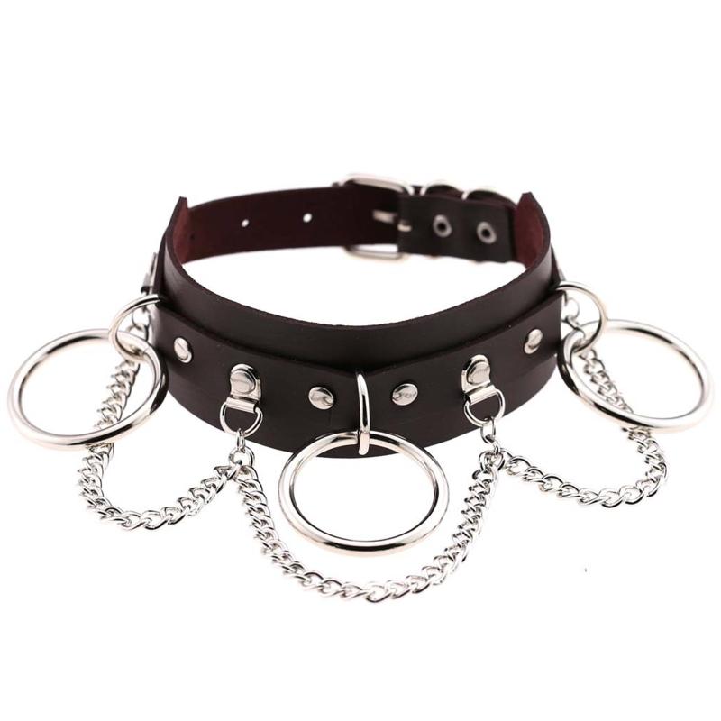 KASIDN Women's Choker Necklace New Punk Gothic Wide Leather Choker Necklace for Women Girls Gift KASIDN Women's Choker Necklace New Punk Gothic Wide Leather Choker Necklace for Women Girls Gift