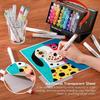 Shuttle Art Illustration Markers 50 Colors Set Brush Tip Twin Alcohol Markers with Carrying Case and Color Chart