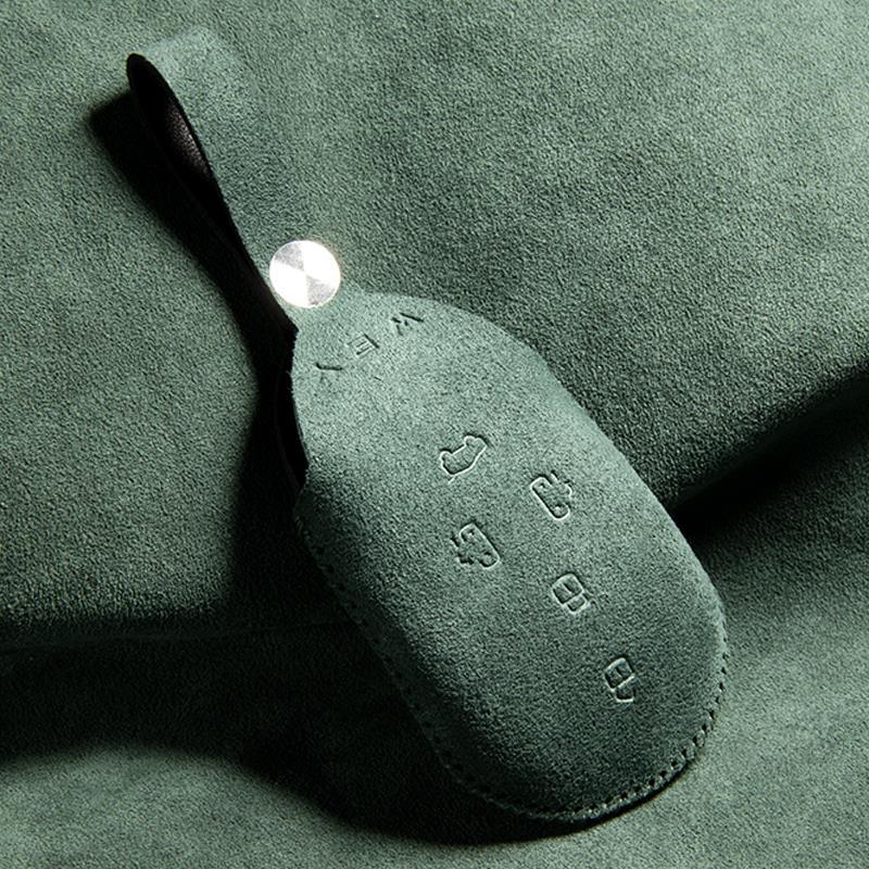 High-Grade Suede Key Case for Great Wall Weipai Blue Mountain Models 23 & 25 PHEV.