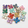 New 4 Pieces of 25 * 29MM Gold Droplet Protein Alloy Flower Plate DIY Clothing Accessories Hair Accessories Decoration Accessori