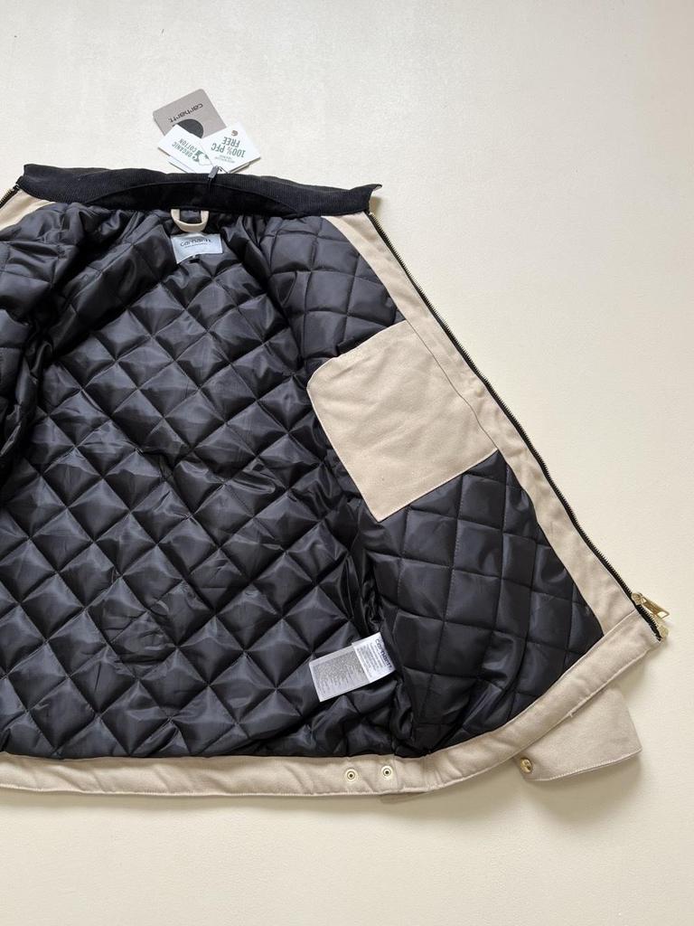 Plus Size Carhartt Heavyweight Canvas Jacket, Warm Lapel Workwear for Autumn and Winter.