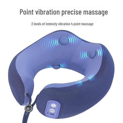 Jiancheng Portable U-shaped Vibrating Neck Pillow CN Plug (adapter Included)