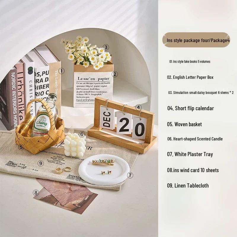 

Aesthetic Beige Photo Prop & Decor Set