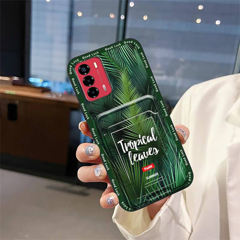 Graffiti Fashion Design Phone Case For ZTE Blade V40 Vita/A72 Anti-dust Waterproof Card Bag Full Wrap Dirt-resistant TPU
