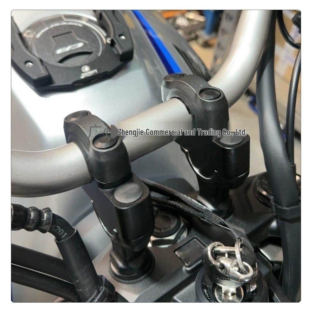 Fits Honda CB500SF: 26-Model Handlebar Riser and Rearward Shift Mount for Height Adjustment and Accessories.