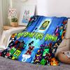 1pc Geometry Dash Adventure flannel Blanket for Super Soft Cute Comfort Blanket for Travel Bedding Couch Sofa Blanket Y73027