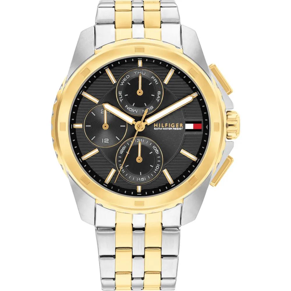 

Tommy Hilfiger Walker Two-Tone Stainless Steel Bracelet Men s Quartz Watch 1710621 серебряный