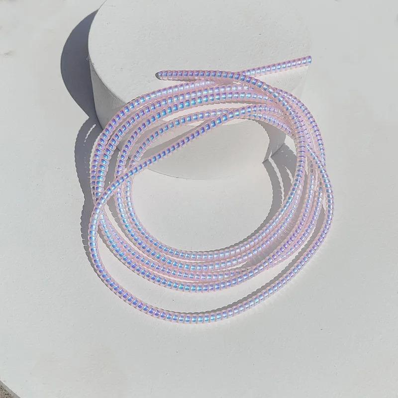 1/2pcs 1.6M Laser Cable Protectors Spiral Data Cable Universal Phone Charger Cord Saver Sleeve