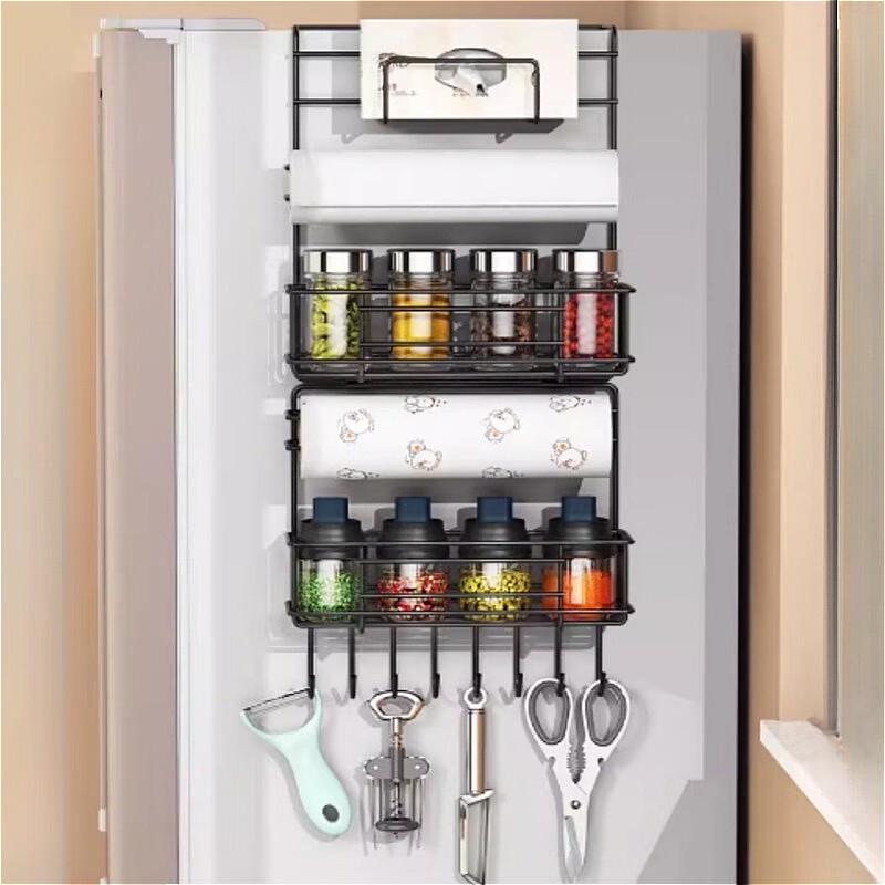 

BieYing 6-Layer Thickened Refrigerator Side Storage Rack